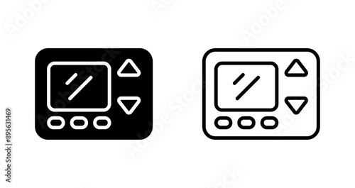 Smart Thermostat Vector Icon