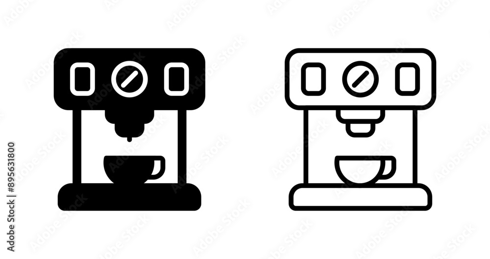 Coffee Maker with Wi-Fi Vector Icon Coffee Maker with Wi-Fi Vector Icon