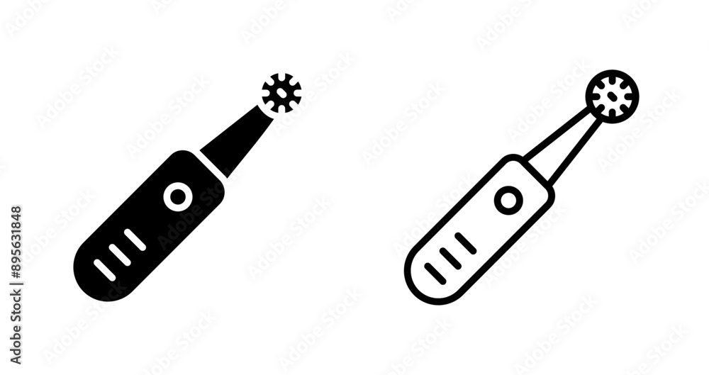 Electric Toothbrush Vector Icon Electric Toothbrush Vector Icon