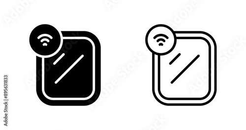 Smart Mirror Vector Icon Free Download Smart Mirror Vector Icon - GFXLoad