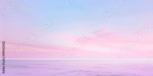 Pastel Sky and Calm Sea