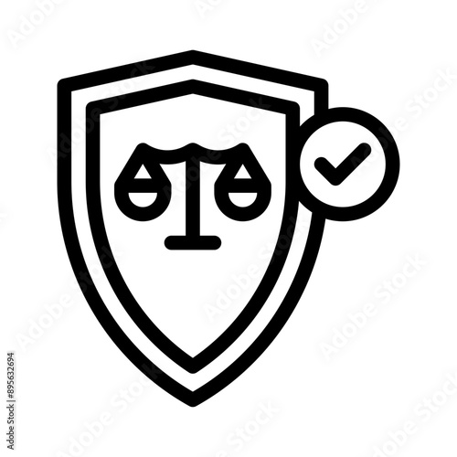 accused line icon