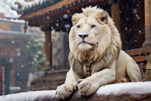 white lion photo