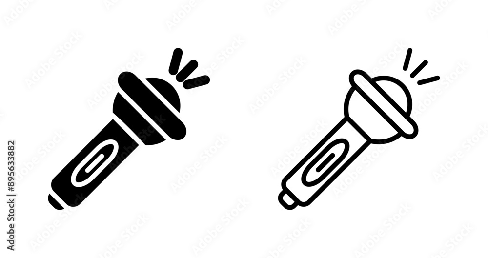 Obraz premium Flashlight Vector Icon