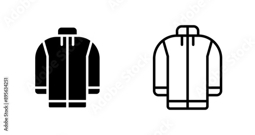 Fleece jacket Vector Icon