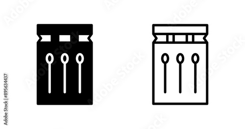 Waterproof matches Vector Icon