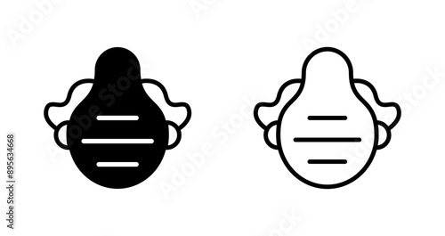 Dust mask Vector Icon