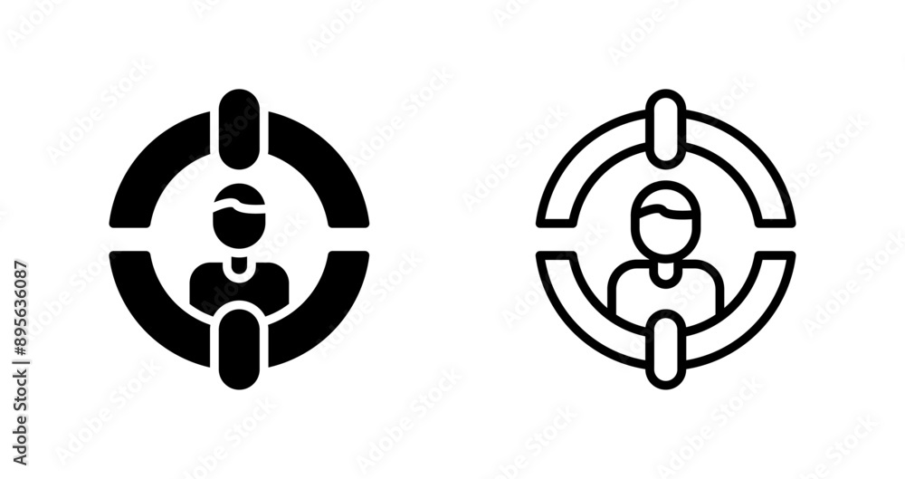Customer Segmentation Vector Icon Customer Segmentation Vector Icon