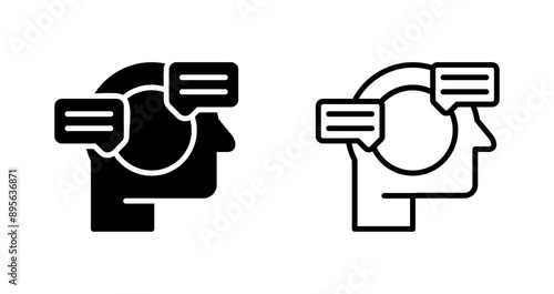 Natural Language Processin Vector Icon