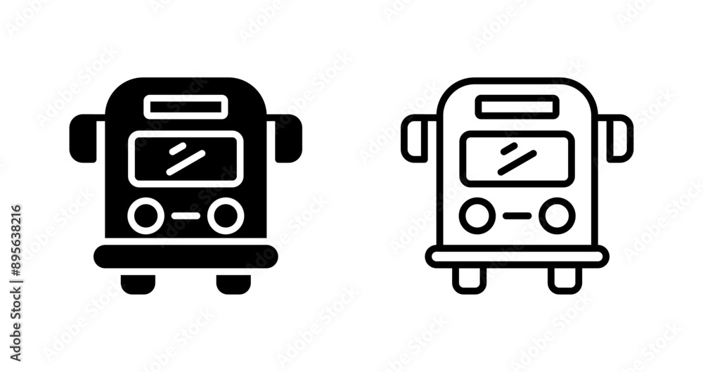Bus Vector Icon Bus Vector Icon