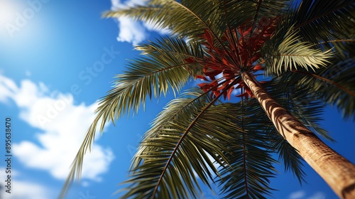 Free photo palm tree © Murtaza03ai