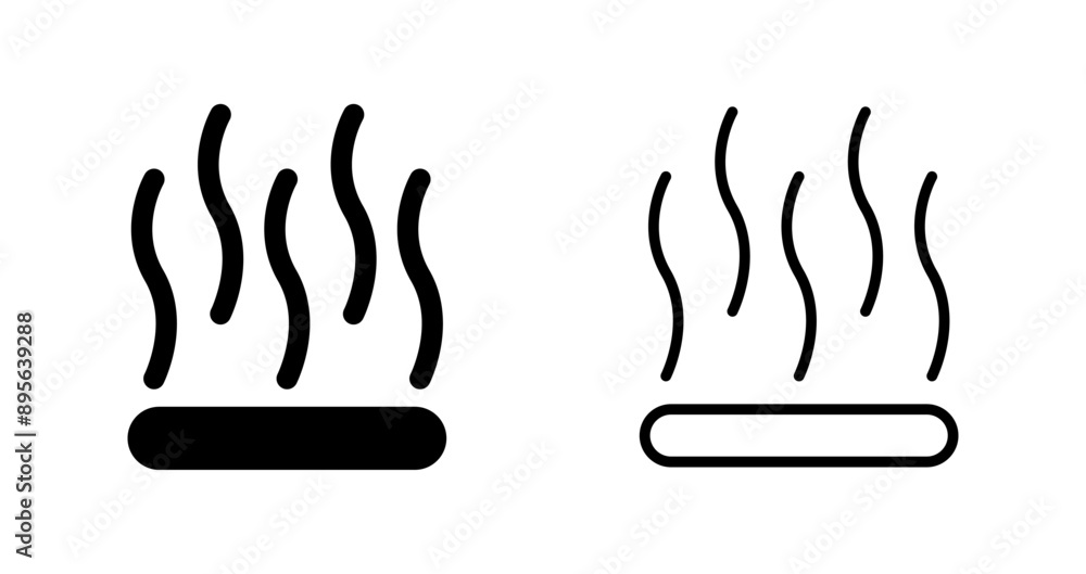 Obraz premium Smoke Signal Vector Icon