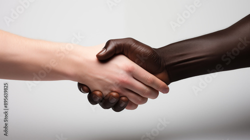 handshake black and white