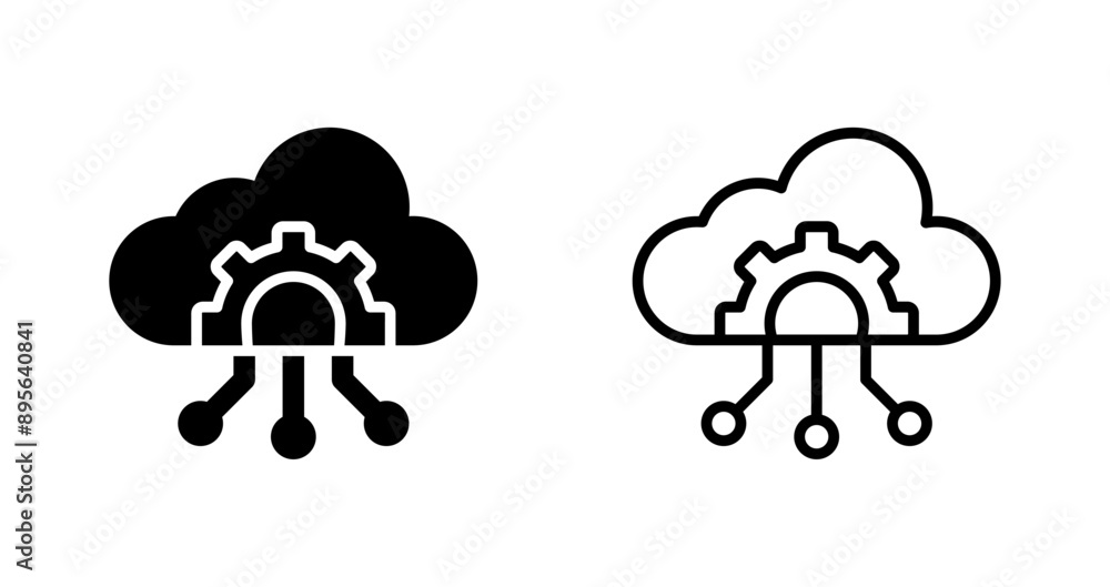 Cloud Governance Vector Icon Cloud Governance Vector Icon