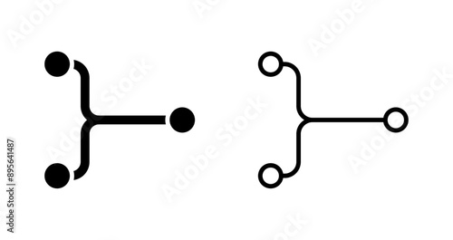 Convergence Vector Icon