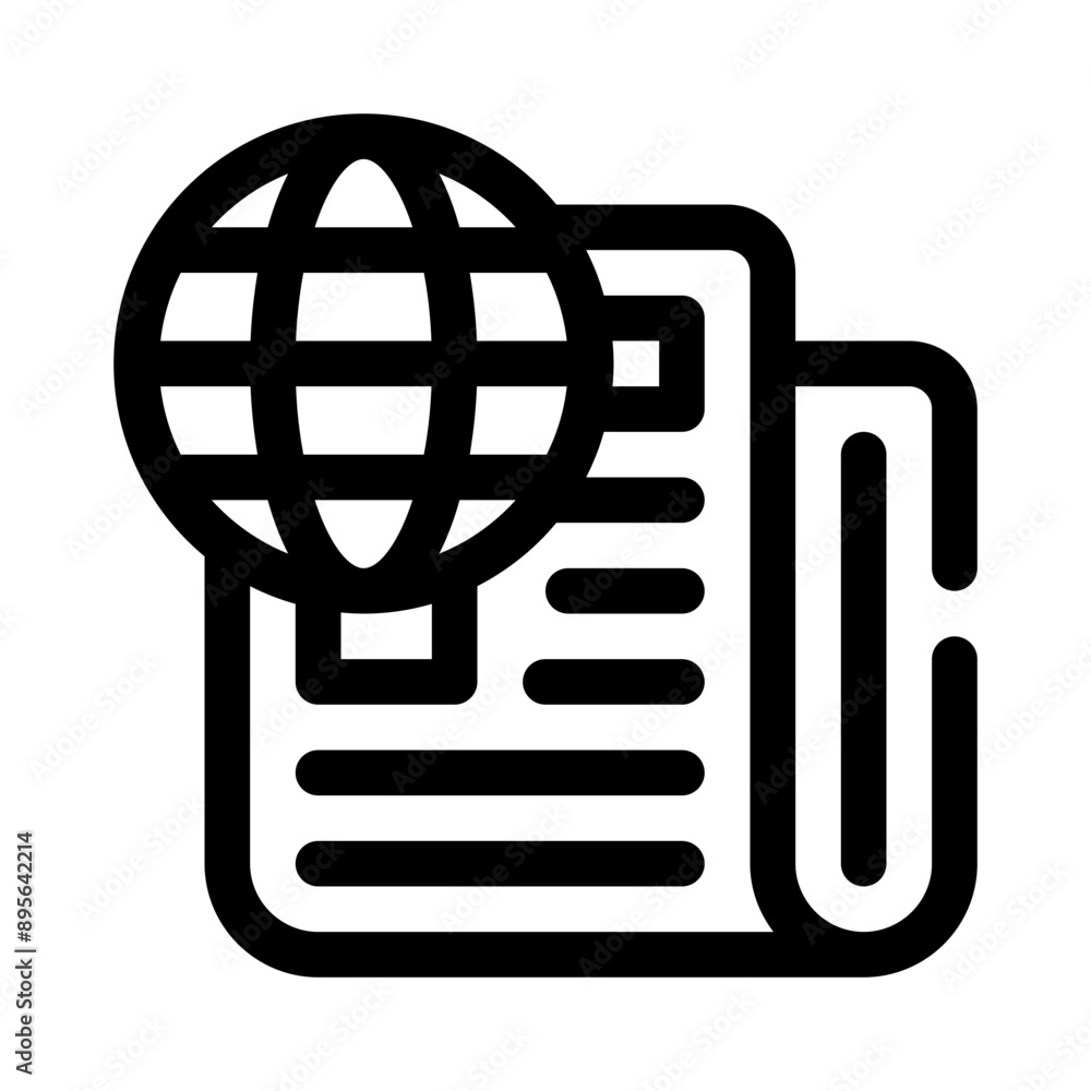 globe line icon globe line icon