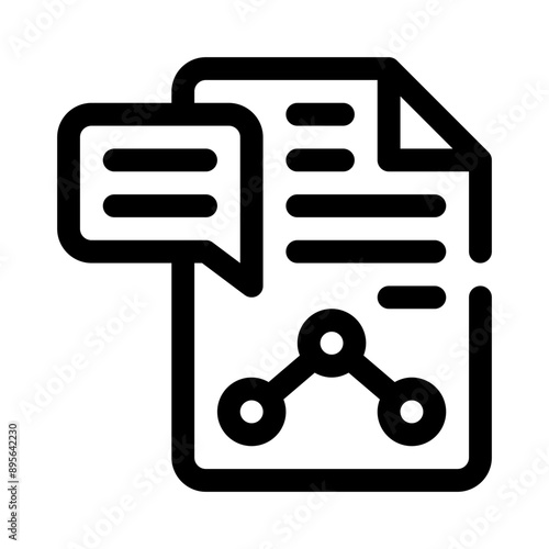 speech bubble line icon