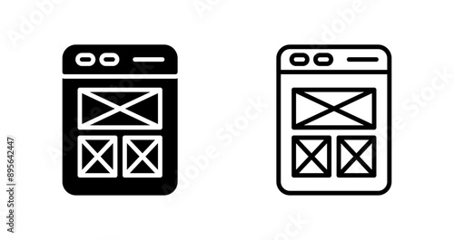 Wireframing Vector Icon