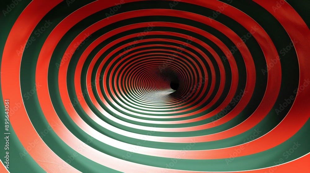 Twisting 3D lines, colorful red and green background, depth and shadows, playful effect, dynamic and striking composition. Twisting 3D lines, colorful red and green background, depth and shadows, playful effect, dynamic and striking composition.