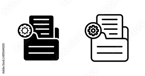 Document Settings Vector Icon