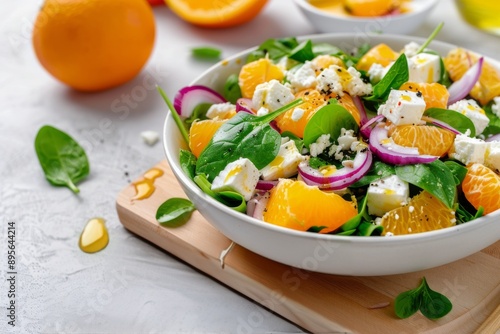 Orange, Spinach, and Feta Salad