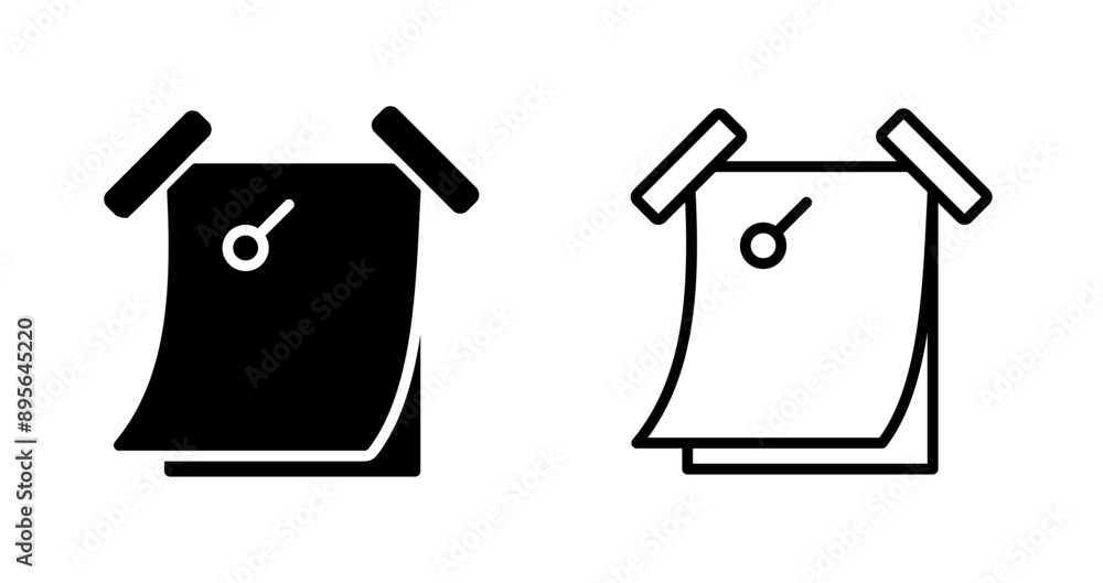 Sticky note with a thumbta Vector Icon Sticky note with a thumbta Vector Icon