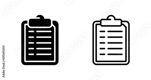 Clipboard with documents Vector Icon