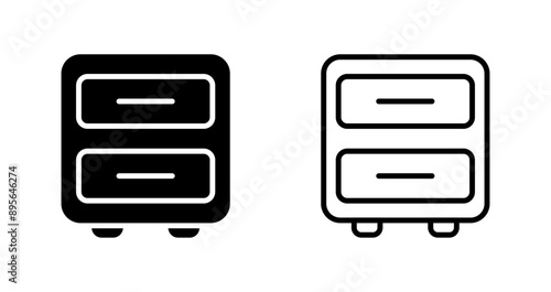 File Cabinet Vector Icon