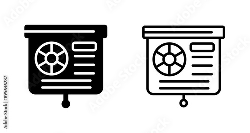 Presentation Slide Vector Icon