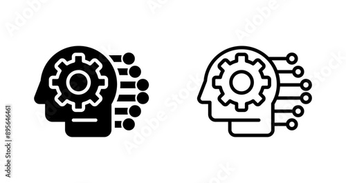 Machine Learning Vector Icon