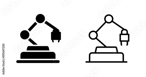 Industrial Robot Vector Icon