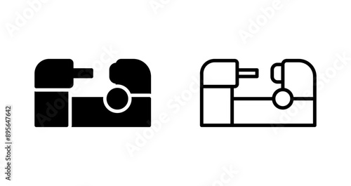 Lathe Vector Icon