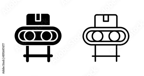 Conveyor belt Vector Icon