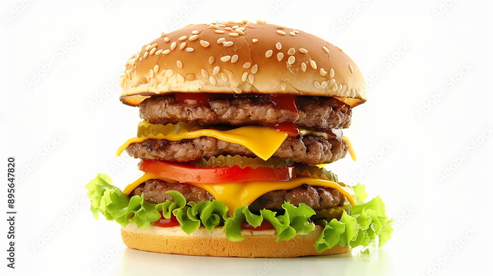 burger isolated on white background burger isolated on white background