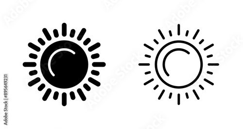 Sun Vector Icon