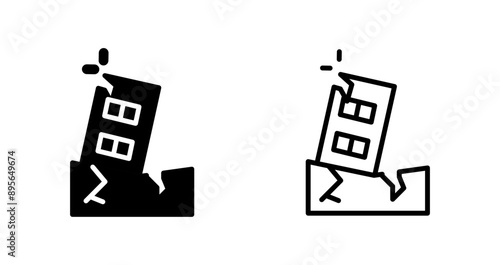 Earthquake Vector Icon