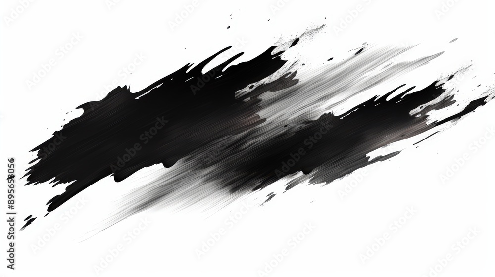 Black Ink Splashes Abstract, Black ink brush stroke, Black brush splashes Black Ink Splashes Abstract, Black ink brush stroke, Black brush splashes