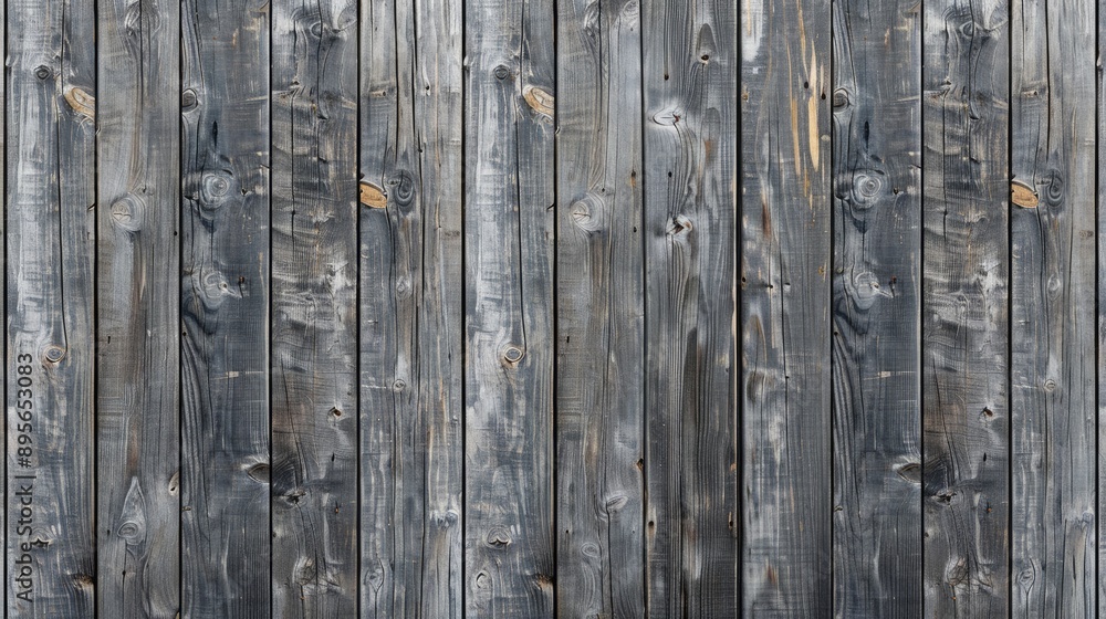 Fototapeta premium Gray stripe planks. Wood background for design. Text space. Light wood. Horizontal floorboards. Wooden texture, natural wood. Vertical