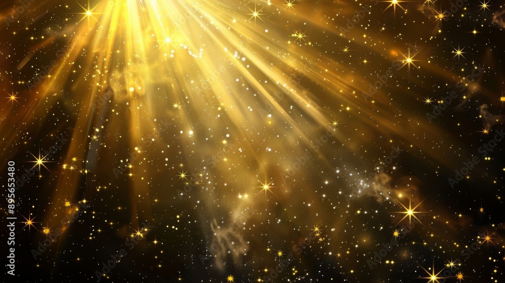 Gold Celestial Background