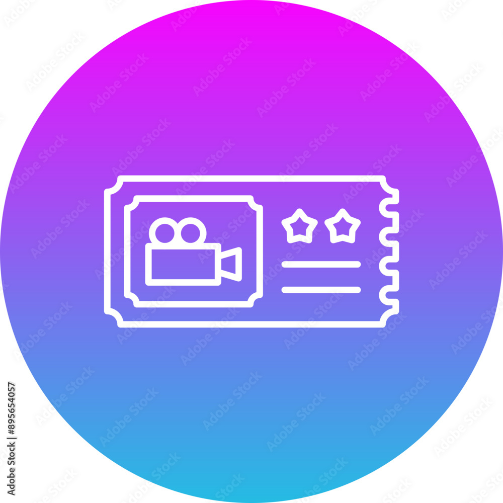 Movie ticket Icon Movie ticket Icon