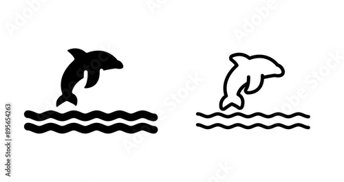 Dolphin Vector Icon