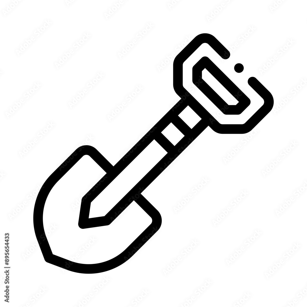 garden spade line icon garden spade line icon