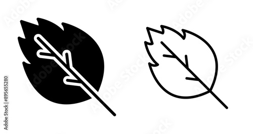 Oak leaf Vector Icon