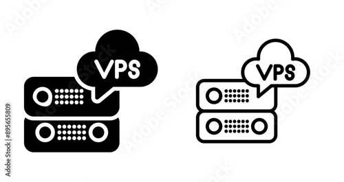 VPS Hosting Vector Icon