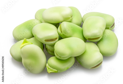 Wallpaper Mural Bunch of broad beans isolated on white background. Torontodigital.ca