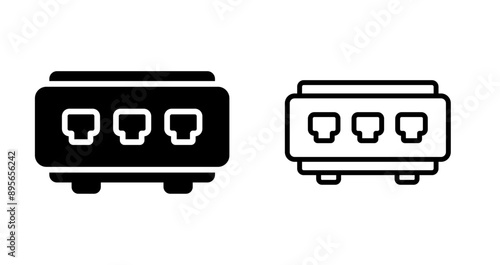 Network Switch Vector Icon
