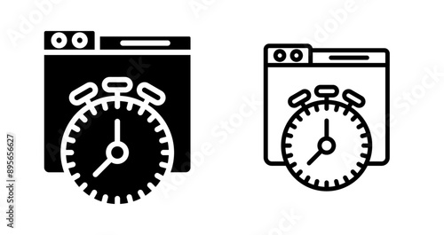 Cron Jobs Vector Icon photo