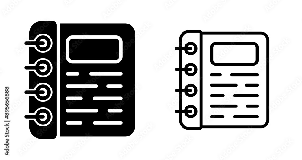 Spiral Notepad Vector Icon Spiral Notepad Vector Icon