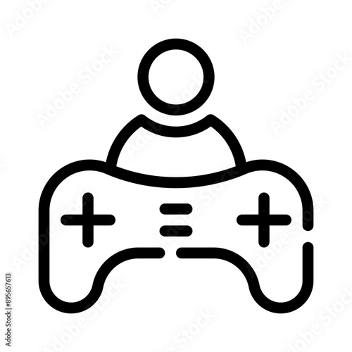 single player line icon