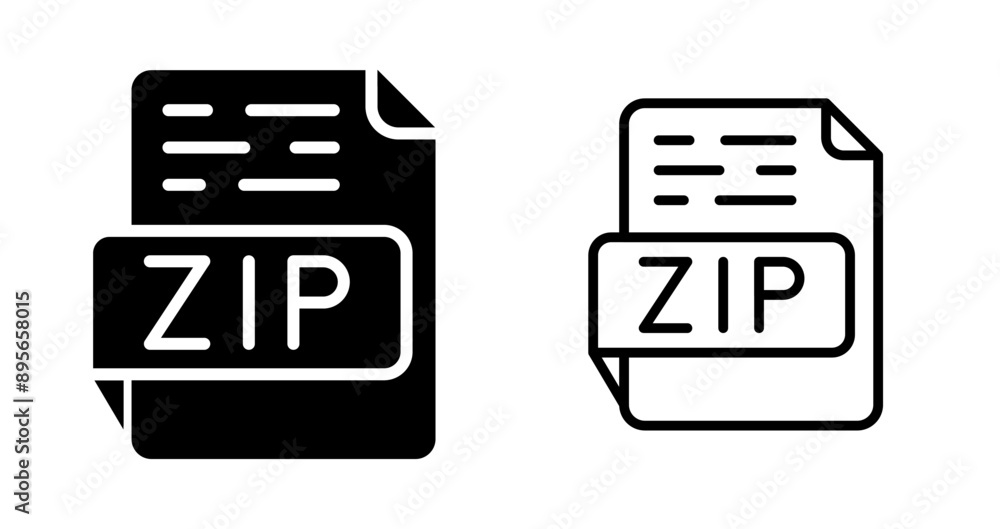 ZIP Vector Icon ZIP Vector Icon